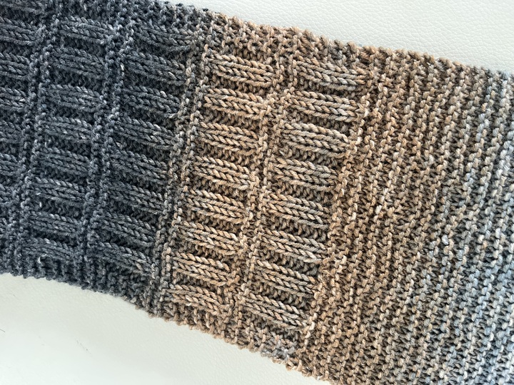 Strickanleitung für einen Wendeschal Anfänger geeignet