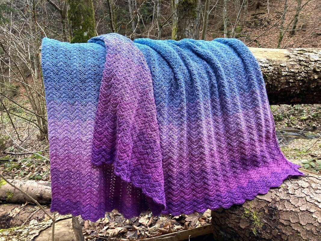 Mad Ripples - Häkeldecke Zickzack in Reihen *anfängerfreundlich* - Bild 5