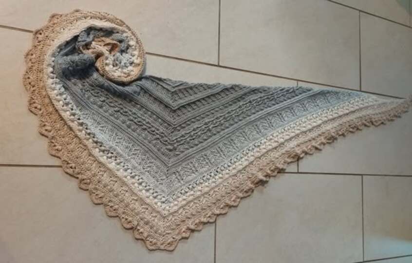 Osidian Flach - Extra breites, kuschelig warmes Schaltuch Schal