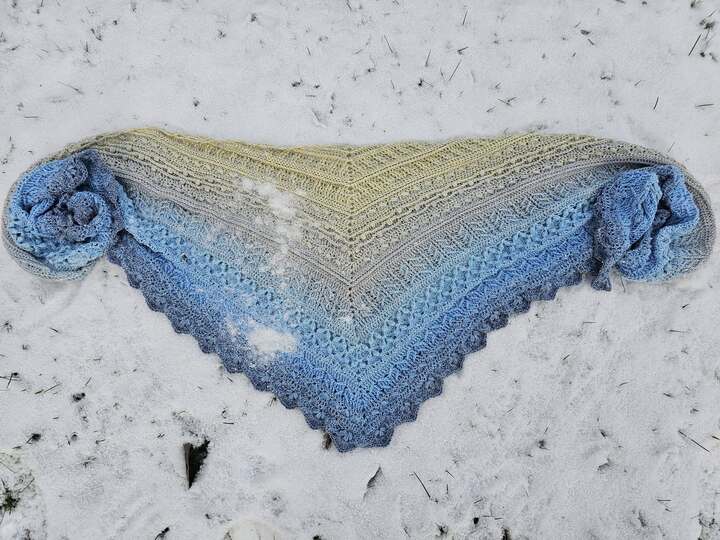 Osidian Flach - Extra breites, kuschelig warmes Schaltuch Schal