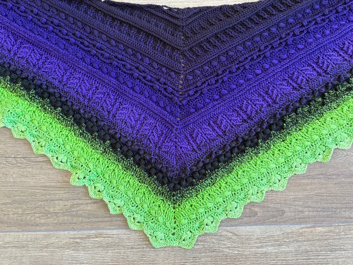 Osidian Flach - Extra breites, kuschelig warmes Schaltuch Schal