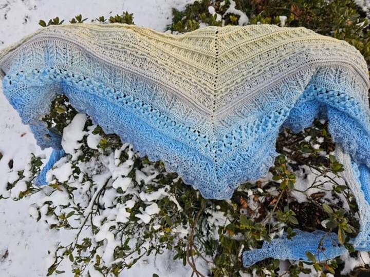 Osidian Flach - Extra breites, kuschelig warmes Schaltuch Schal