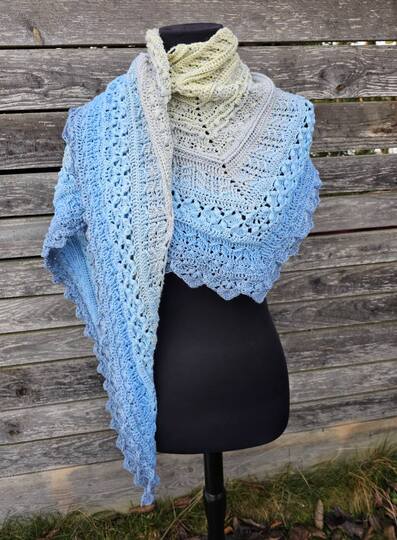 Osidian Flach - Extra breites, kuschelig warmes Schaltuch Schal