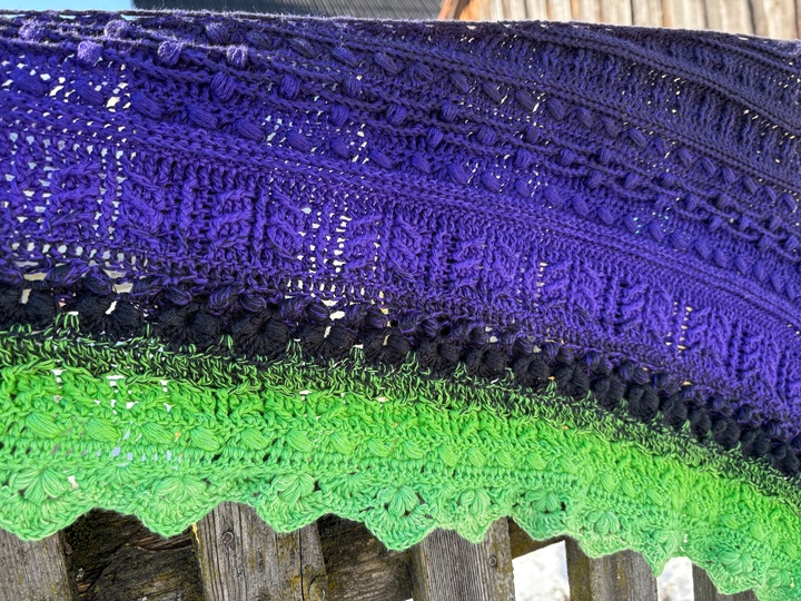 Osidian Flach - Extra breites, kuschelig warmes Schaltuch Schal