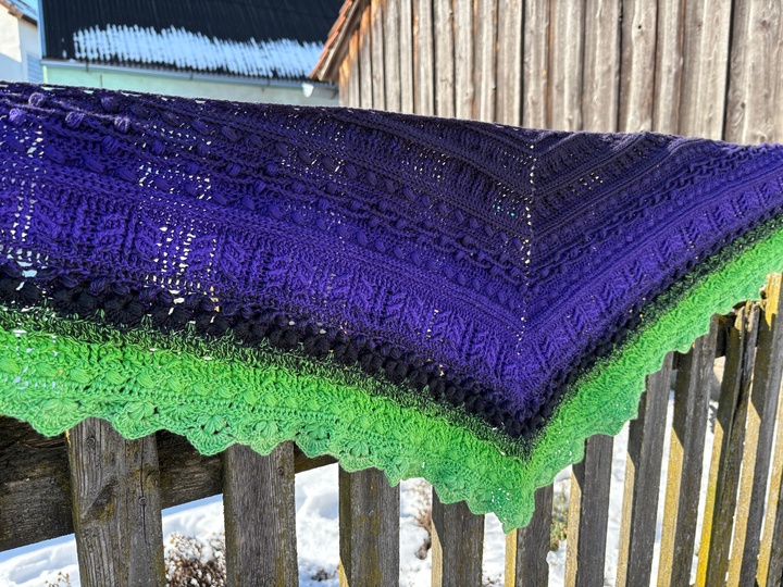 Osidian Flach - Extra breites, kuschelig warmes Schaltuch Schal