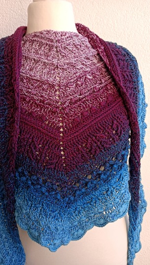 Osidian Flach - Extra breites, kuschelig warmes Schaltuch Schal