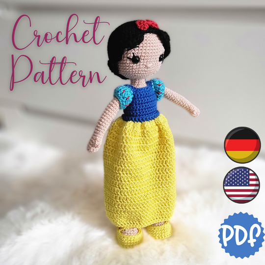 Crochet Pattern Princess Snow Dress Up