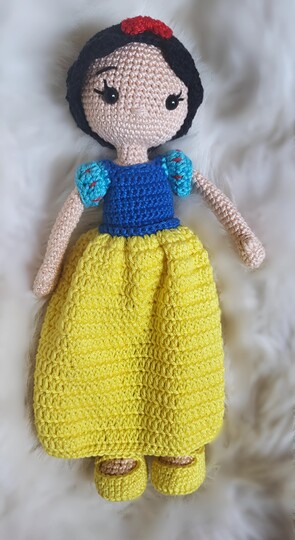 Crochet Pattern Princess Snow Dress Up