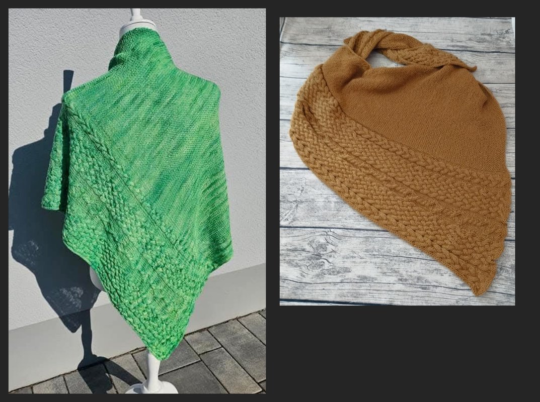 Stricktuch Eiskönigin - leicht asymetrisch