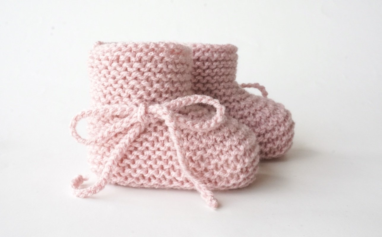 PDF Strickanleitung Babyschuhe gestrickt - E-Book Stricken Handarbeit