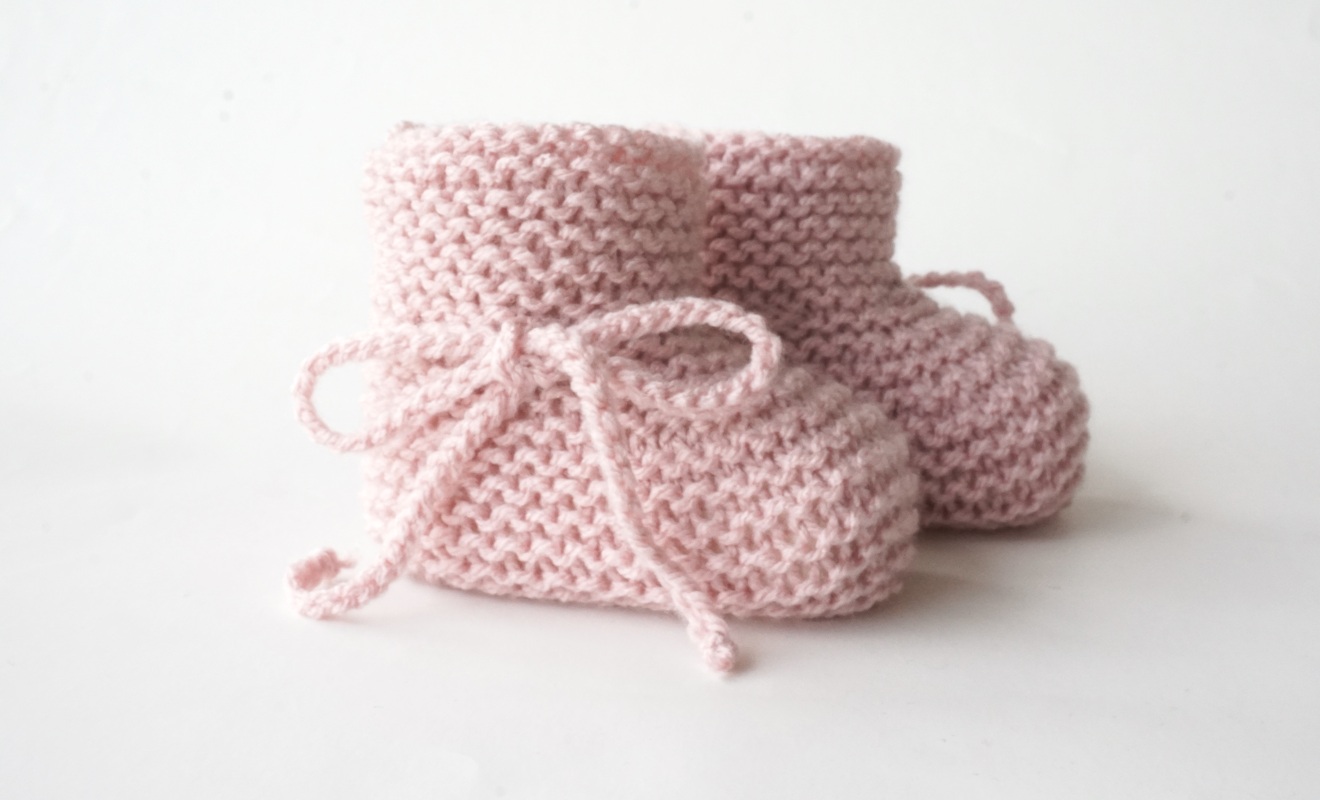 PDF Strickanleitung Babyschuhe gestrickt - E-Book Stricken Handarbeit