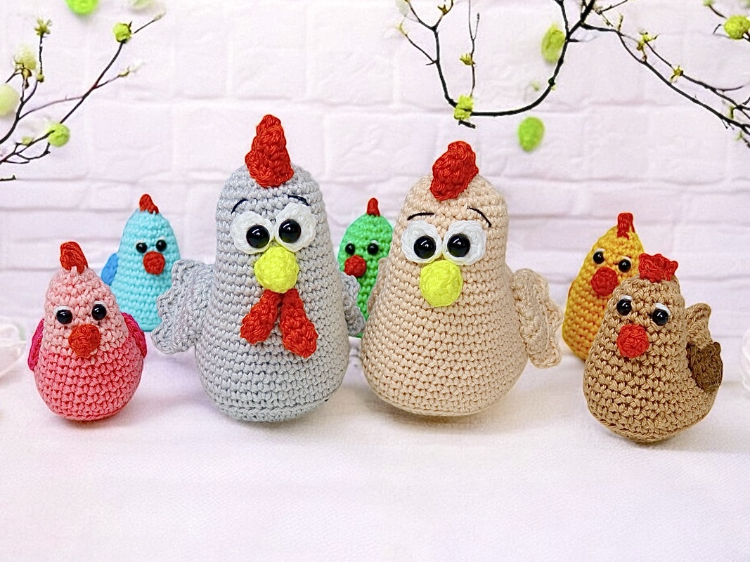 Hühnchenfamilie Chickon - Häkelanleitung