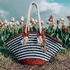 Crochet pattern striped tote bag PDF and video tutorial