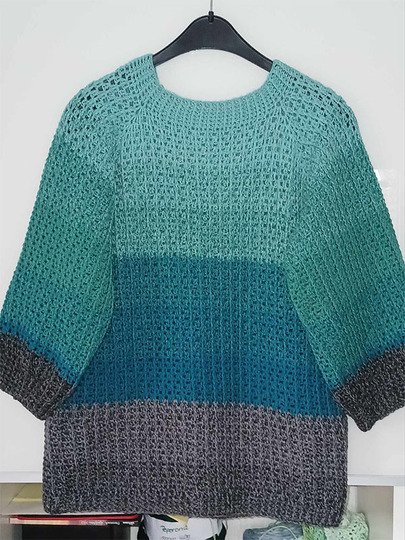 Häkelanleitung RVO Pullover Smilla