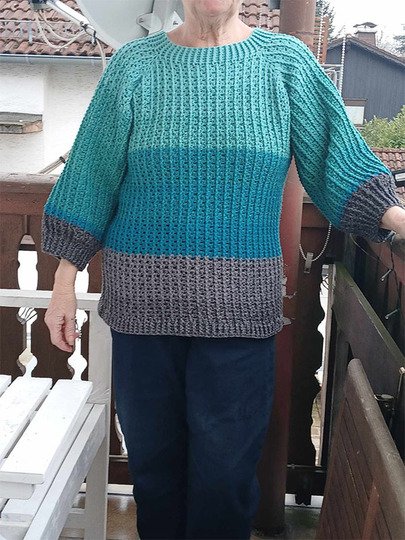 Häkelanleitung RVO Pullover Smilla