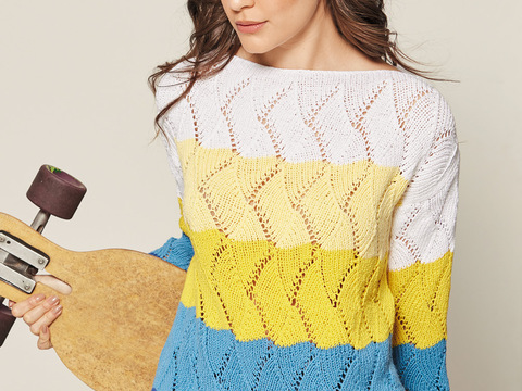 Pullover mit Ajourmuster