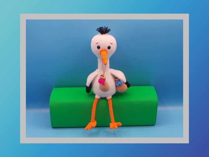 Häkelanleitung Storch Sally