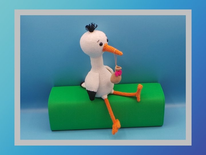 Häkelanleitung Storch Sally