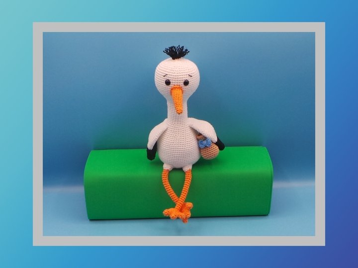 Häkelanleitung Storch Sally