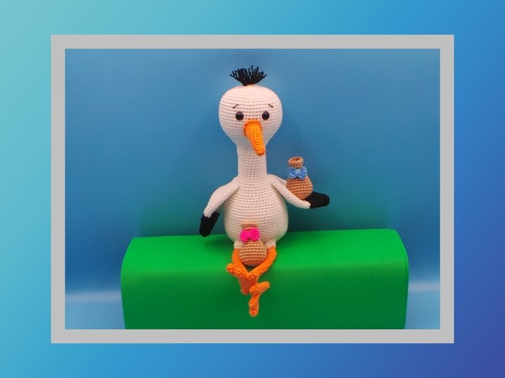 Häkelanleitung Storch Sally