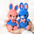 Amigurumi Bunnies. Crochet pattern. Two crochet bunnies. PDF tutorial.