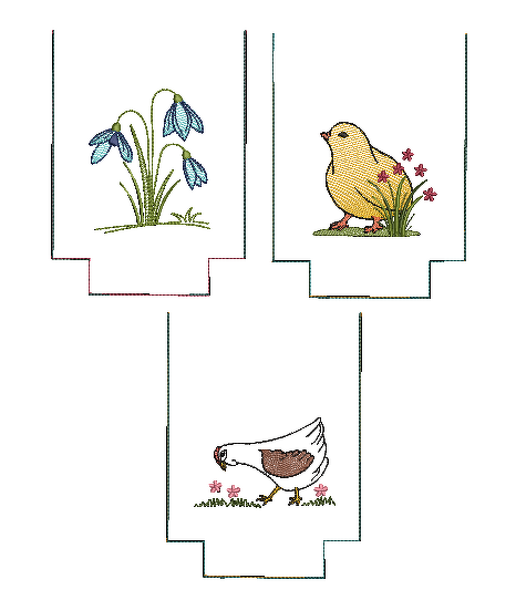 ITH Lichterbeutel Frühling großes Set 11 Motive Blumen Hase Ostern Küken Ha - Bild 2