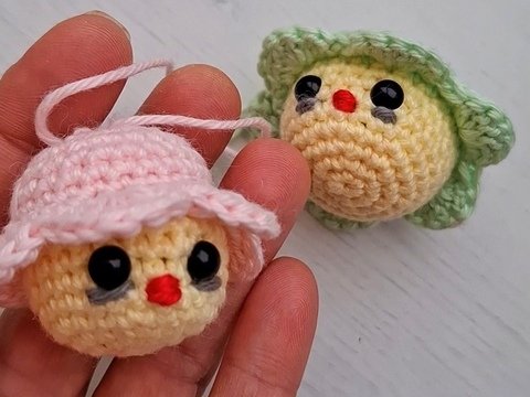 Blüten Küken häkeln