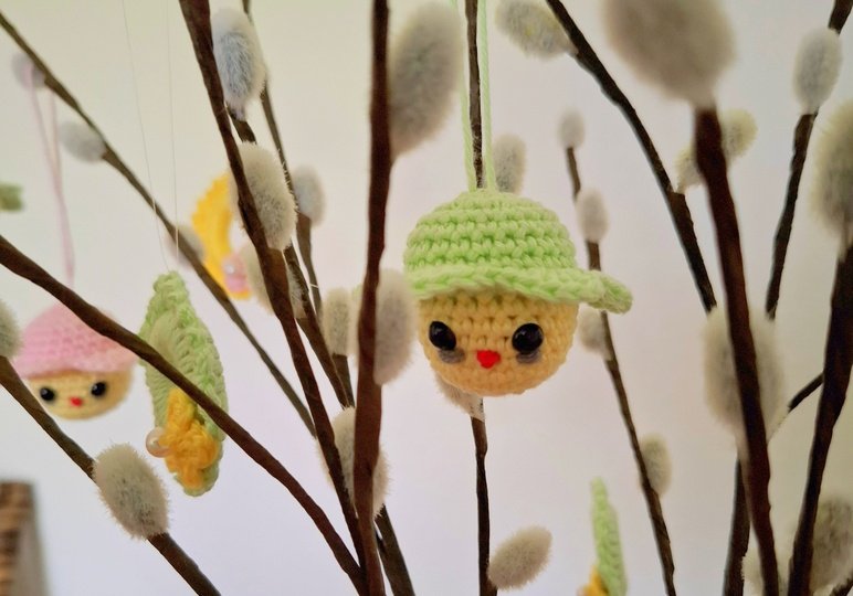 Blüten Küken häkeln