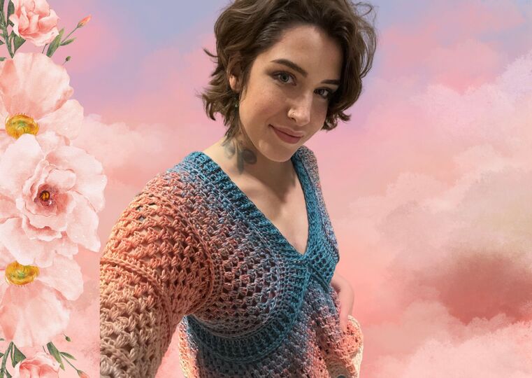 Häkelanleitung Pullover "ROCKING GRANNY"