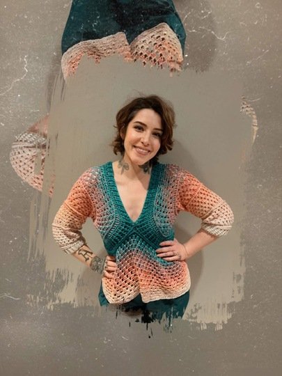 Häkelanleitung Pullover "ROCKING GRANNY"