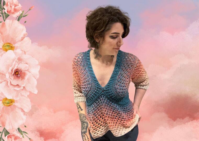 Häkelanleitung Pullover "ROCKING GRANNY"