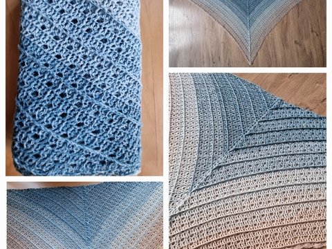 Anfänger-Häkelanleitung Dreieckstuch "Koserow"