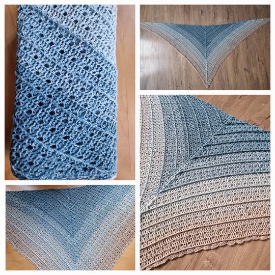 Anfänger-Häkelanleitung Dreieckstuch "Koserow"