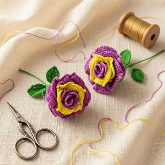 Crochet Multi-Layer Flower PDF + Video Tutorial in English Only