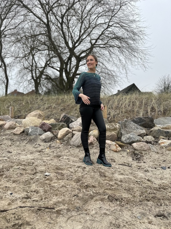 Häkelanleitung 1-Bobbel-Chic-Häkelpulli "Rømø" - Bild 10