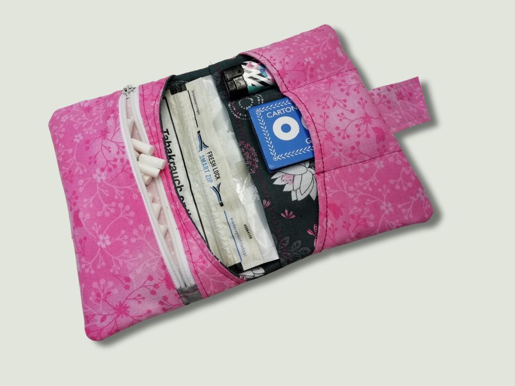 Digitale Nähanleitung Tabaktasche Tibro und Schnittmuster PDF