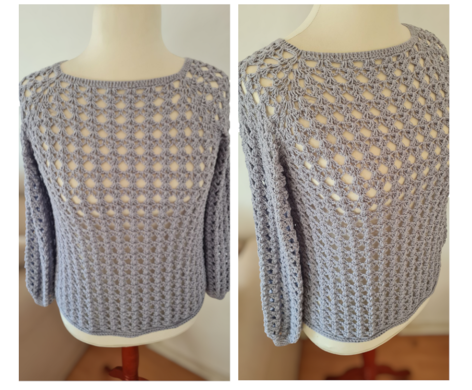 Pullover "Everyday" Häkelanleitung RVO jede Größe