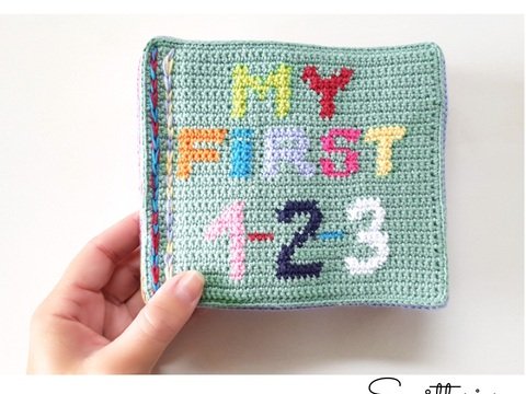 PATTERN: 1-2-3 Look Book ~ Quiet book, soft book, babybook