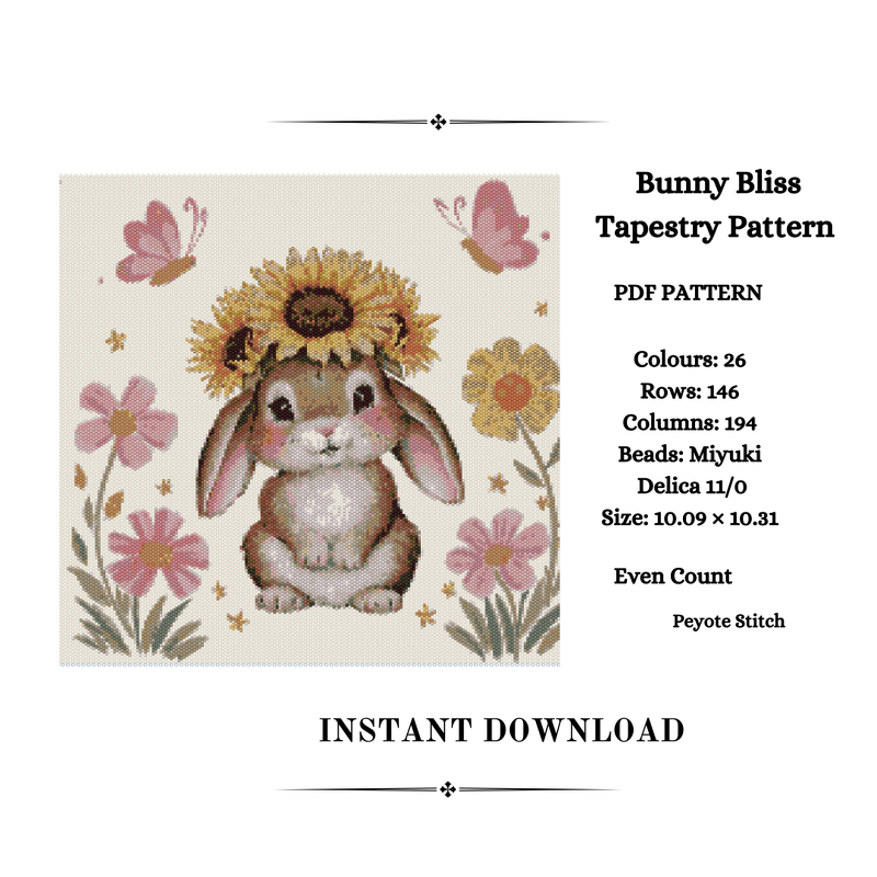 Bunny Bliss Tapestry Pattern