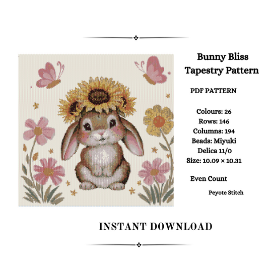 Bunny Bliss Tapestry Pattern
