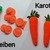 Carrots 3 sizes + slices