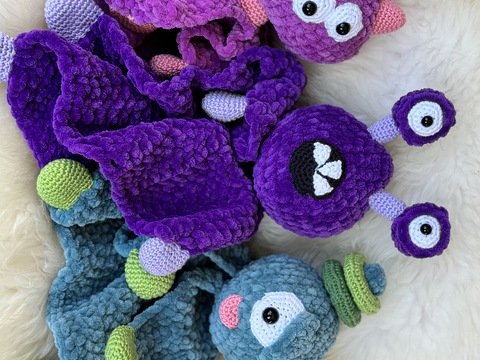 Häkelanleitung - Schnuffel-Kombo Monster