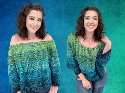 Häkelanleitung Ponchopulli "FANCY MERMAID"