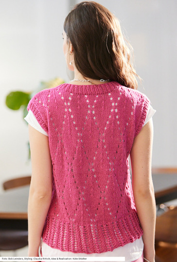 Pullunder mit Ajourmustern