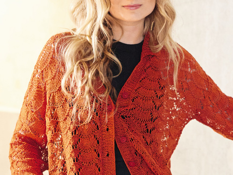 Jacke mit Ajourmuster