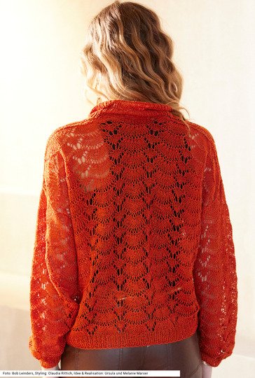 Jacke mit Ajourmuster