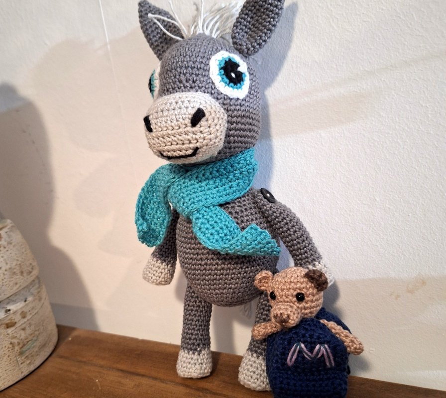 Donkey Manolo and his Teddy friend crochet pattern - Image 4