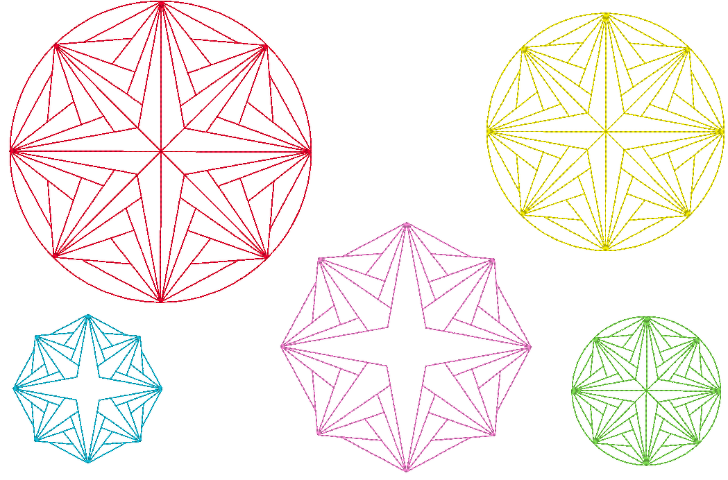 Stickdatei - Mandala Stern - schnell und einfach - Bild 4