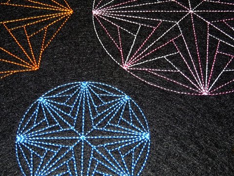 Stickdatei - Mandala Stern - schnell und einfach