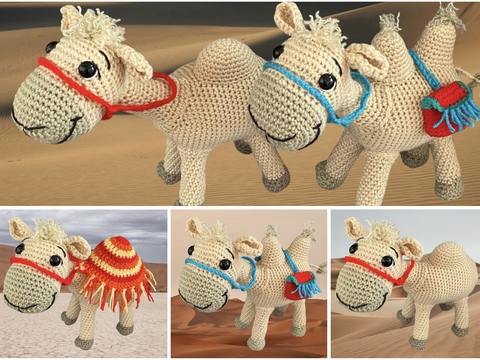 Kamel Jamal und Dromedar Romi Häkelanleitung